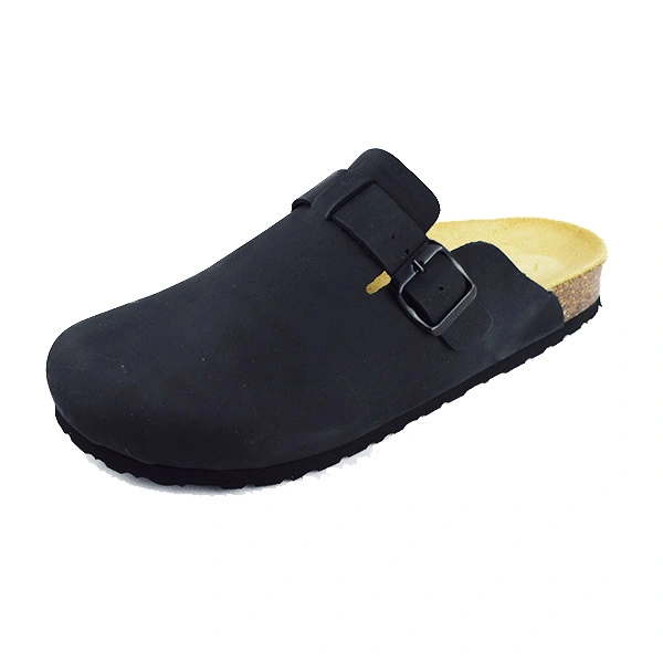 SABOT medicale pour homme R80 noir cuir nubique..........                 